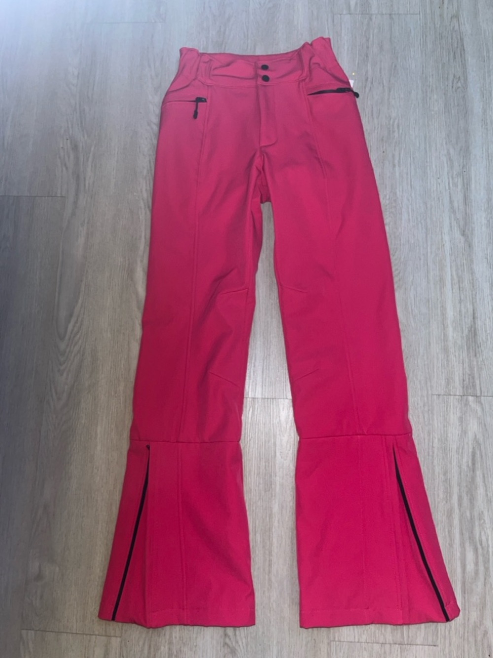 Forever 21 Hot Pink Flared Ski/Snow Pants